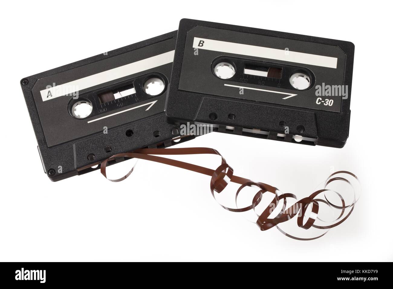 cassette tapes with reel Stock Photo Alamy