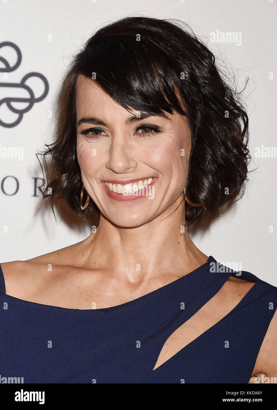 CONSTANCE ZIMMER US film actress arrives at the Variety's Power Of Women: Los Angeles at the Beverly Wilshire Four Seasons Hotel on October 13, 2017 in Beverly Hills, California. Photo: Jeffrey Mayer Stock Photo