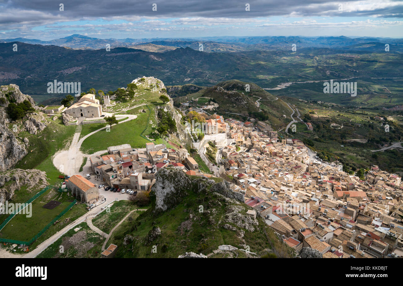 Caltabellotta,Agrigento,Sicily,Italy,11.28.2017. Stock Photo