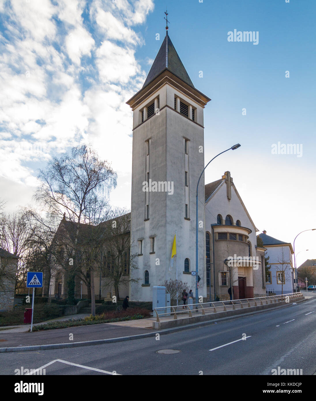 Church in Merl - Luxembourg Stock Photo - Alamy