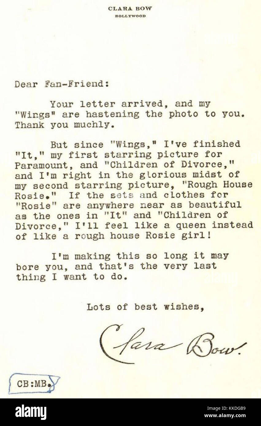 THE FAN LETTER
