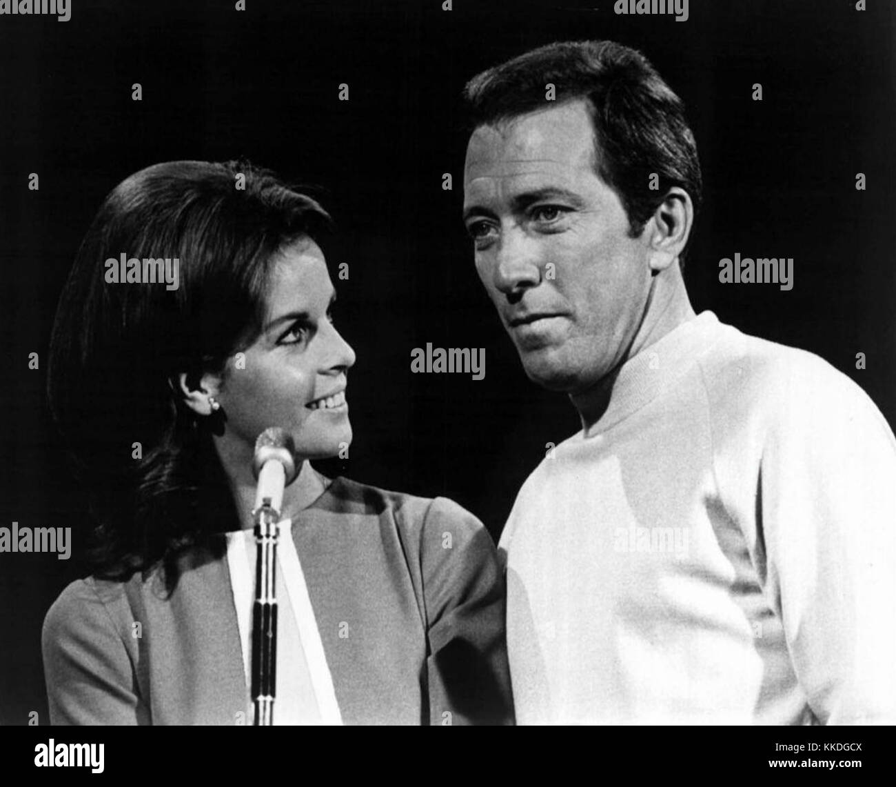 Claudine Longet and Andy Williams Stock Photo