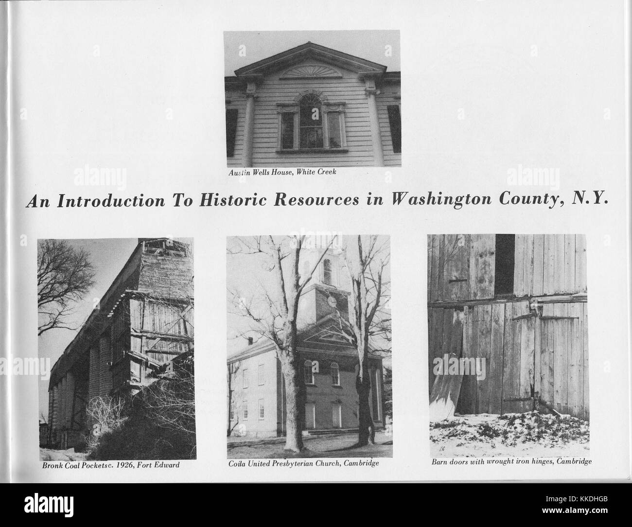 Historic Resources in Washington County, New York page iii NARA 5808633 Stock Photo Alamy