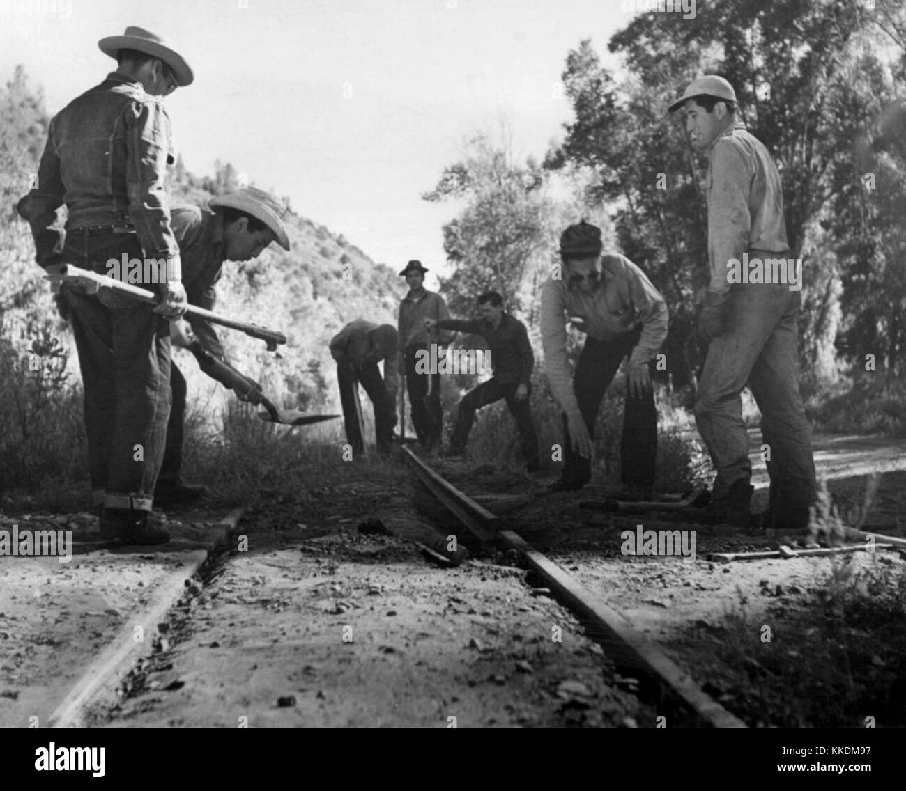 Rio Grande Southern end of Galloping Goose 1952 Stock Photo - Alamy