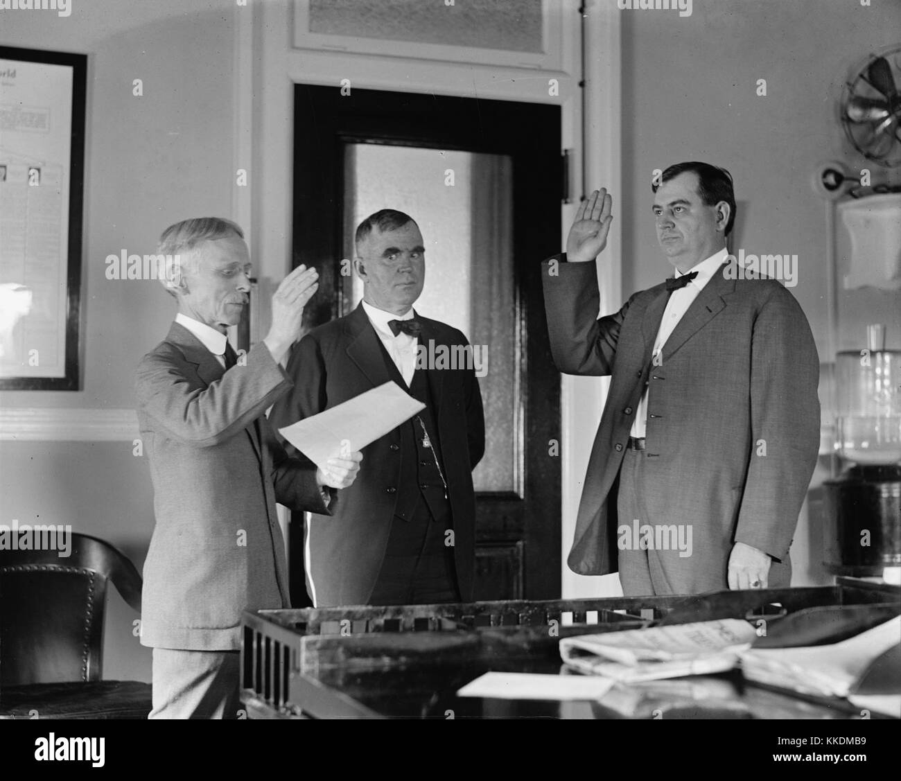 Swearing in ceremonies Black and White Stock Photos & Images - Alamy