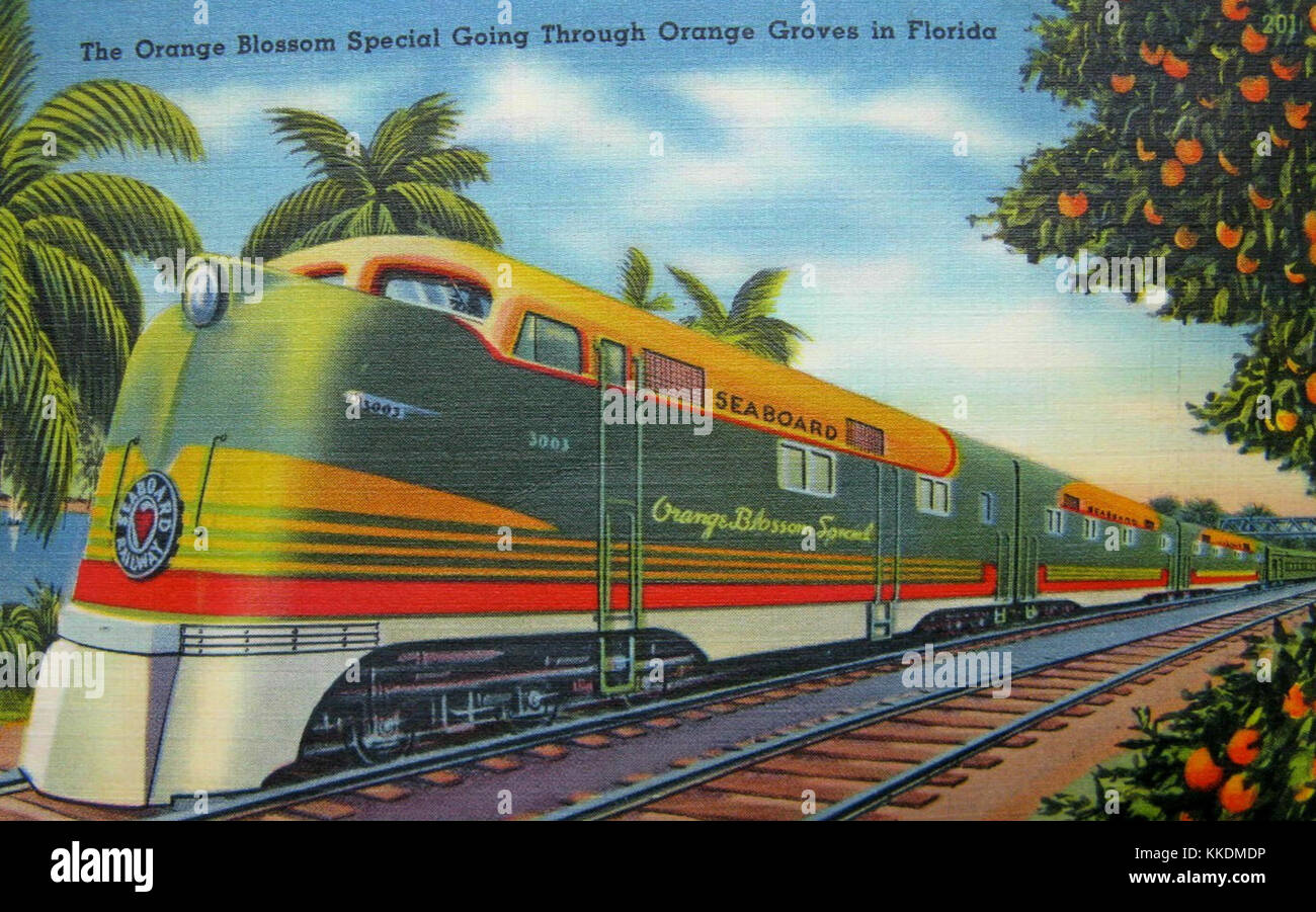 Seaboard Airline Railroad Orange Blossom Special 1939 Stock Photo