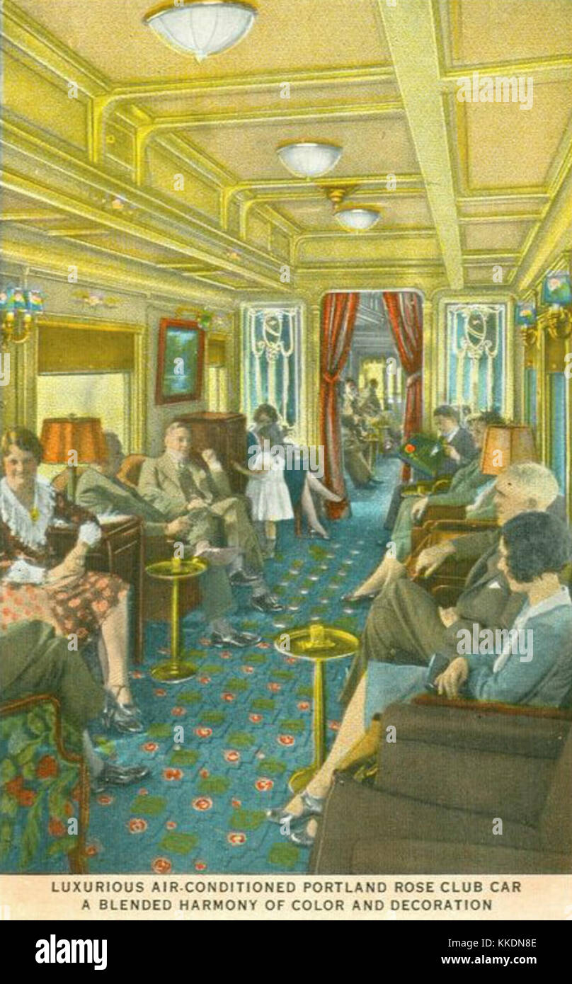Portland Rose Train 1950s railroad passenger car hi-res stock photography and images - Alamy