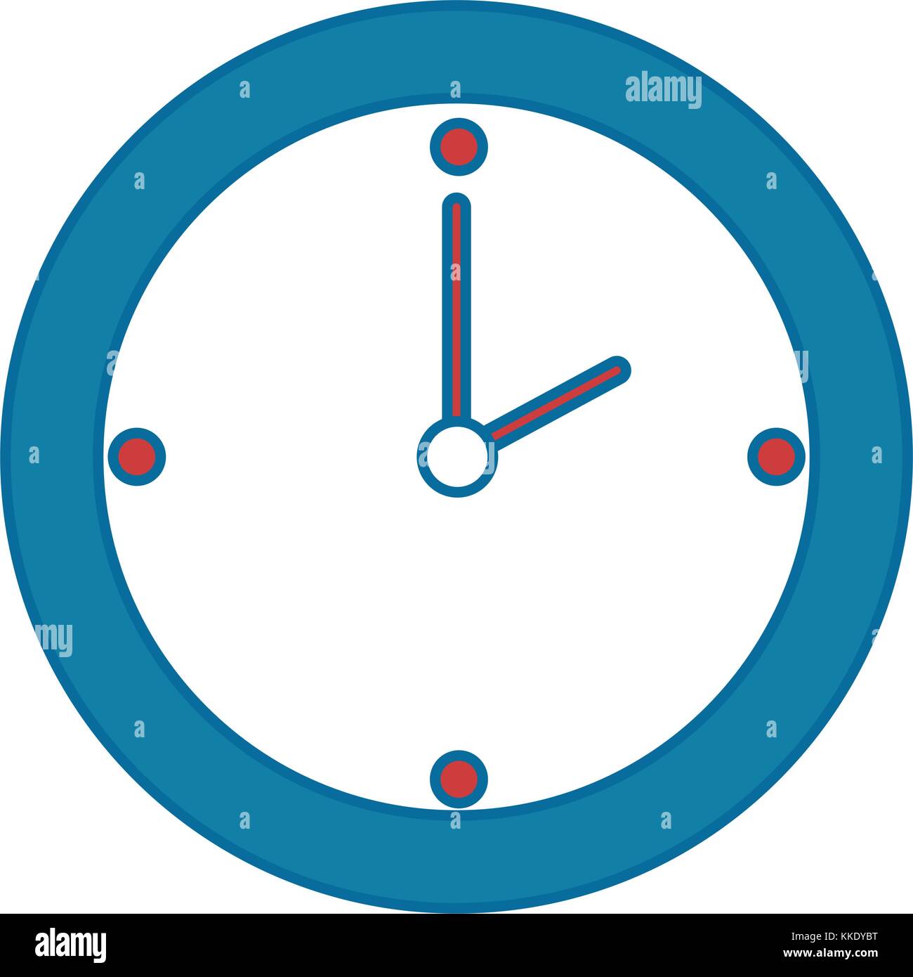 time clock isolated icon vector illustration design Stock Vector Image ...