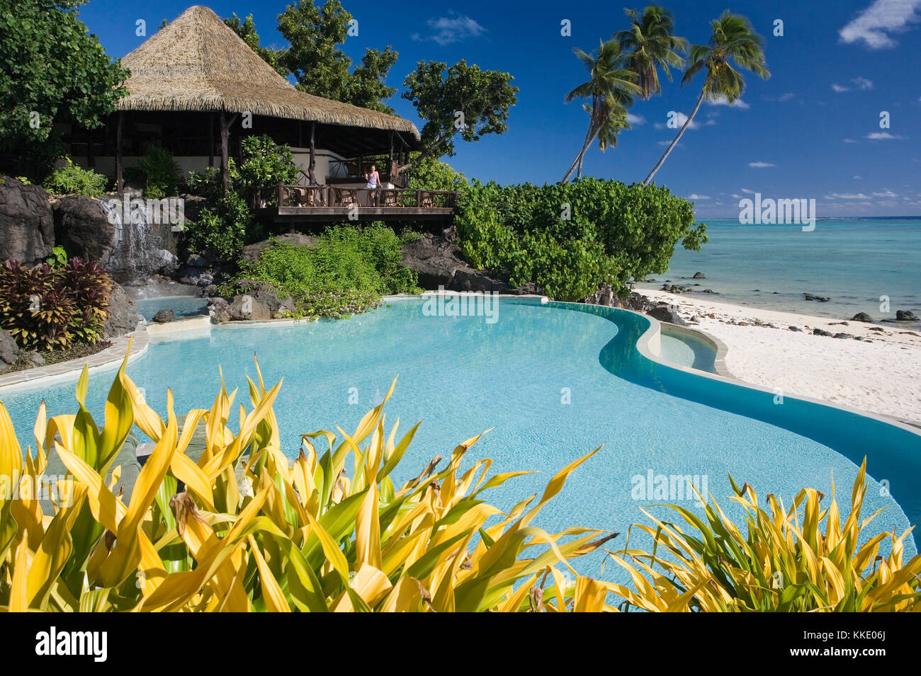 Luxury Vacation resort in Aitutaki in the Cook Islands in the South Pacific Stock Photo Alamy