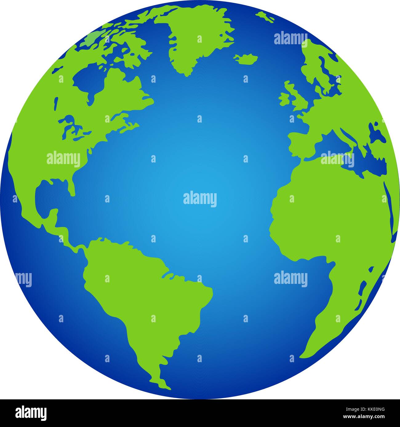 Vector planet earth icon. Stock Vector
