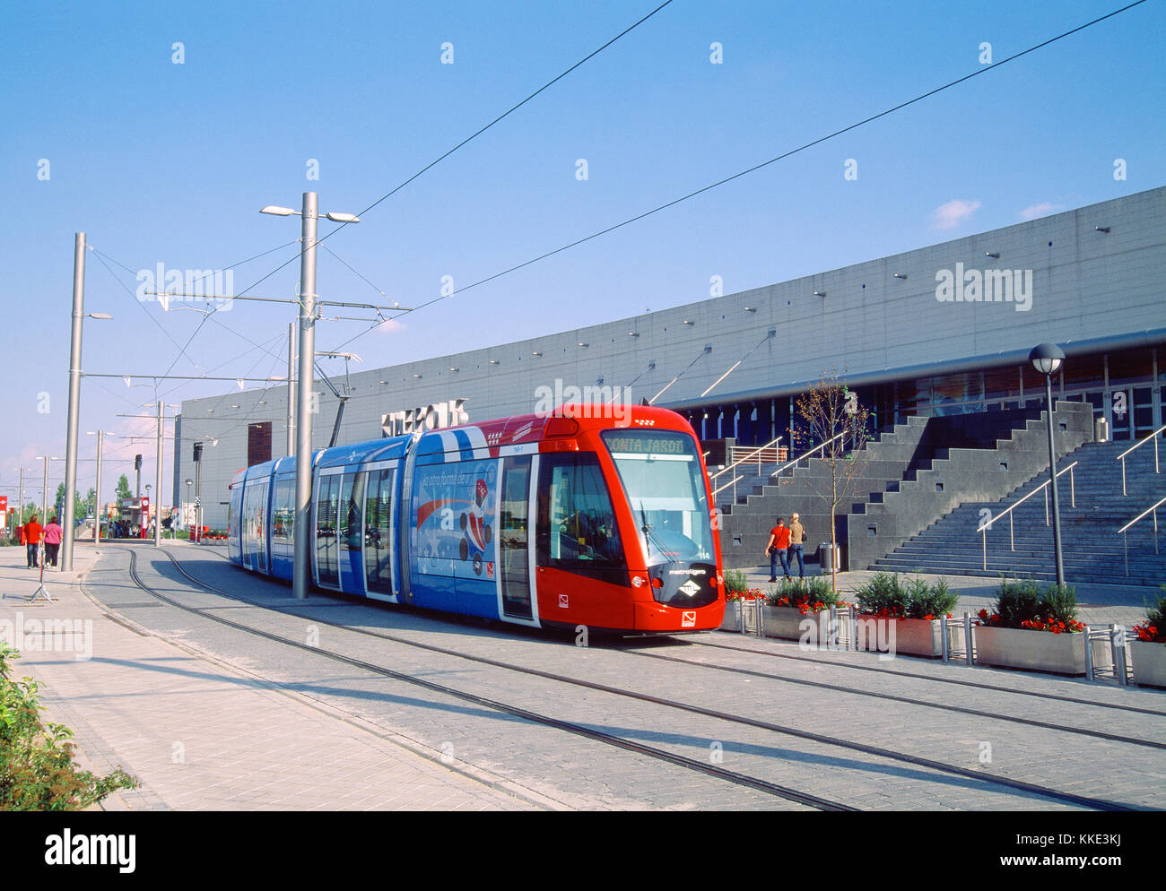 Metro Ligero, Ciudad de la Imagen. Madrid, Spain. Stock Photo