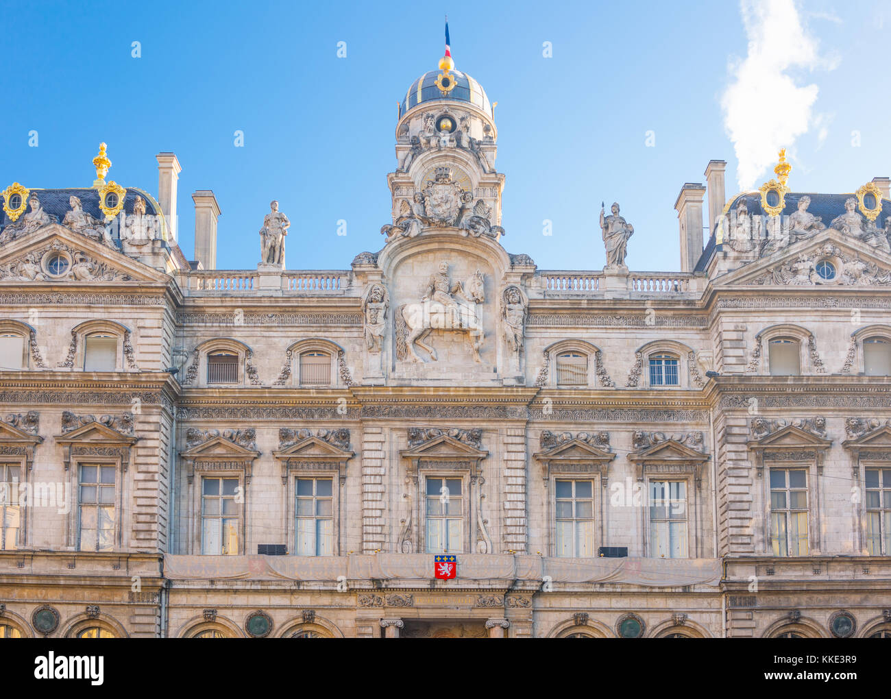 France, Lyon, the Town Hall facade Stock Photo - Alamy