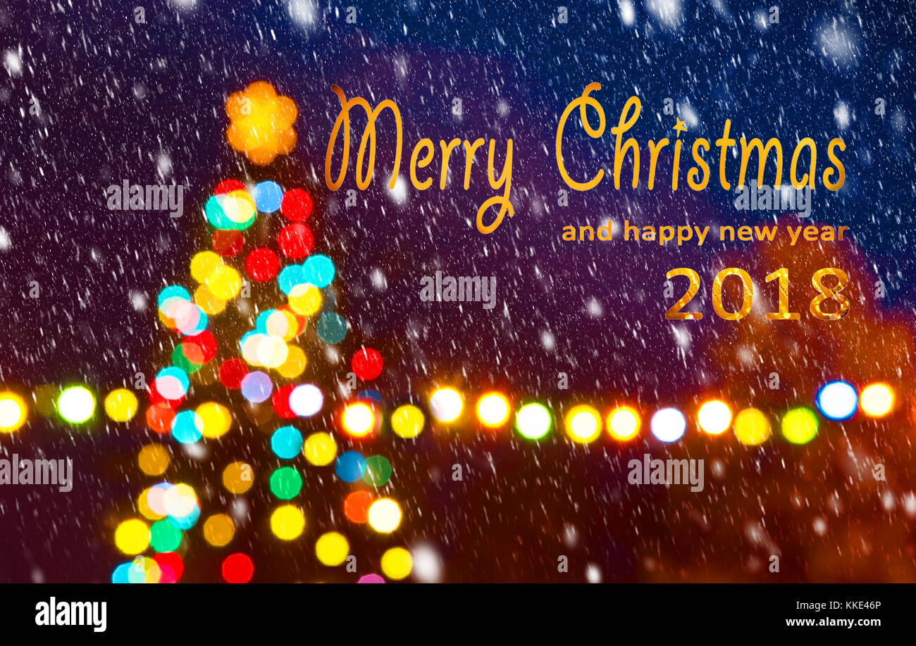 Christmas Background with Writing Merry Christmas and Happy New Year Stock Image