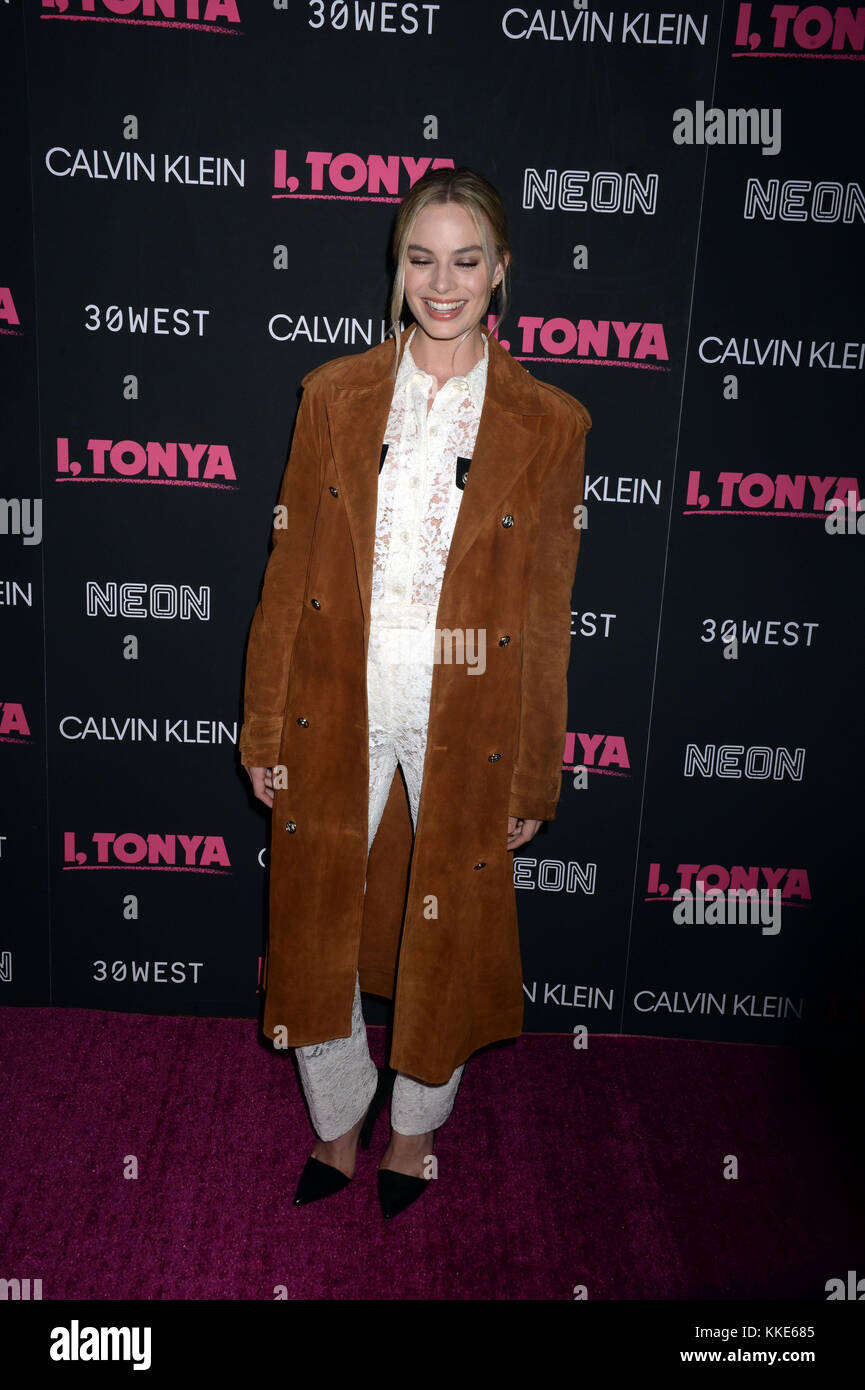 NEW YORK, NY - NOVEMBER 28: Nicky Hilton attends a screening of 'I, Tonya' at Village East Cinema on November 28, 2017 in New York City.   People:  Margot Robbie Stock Photo