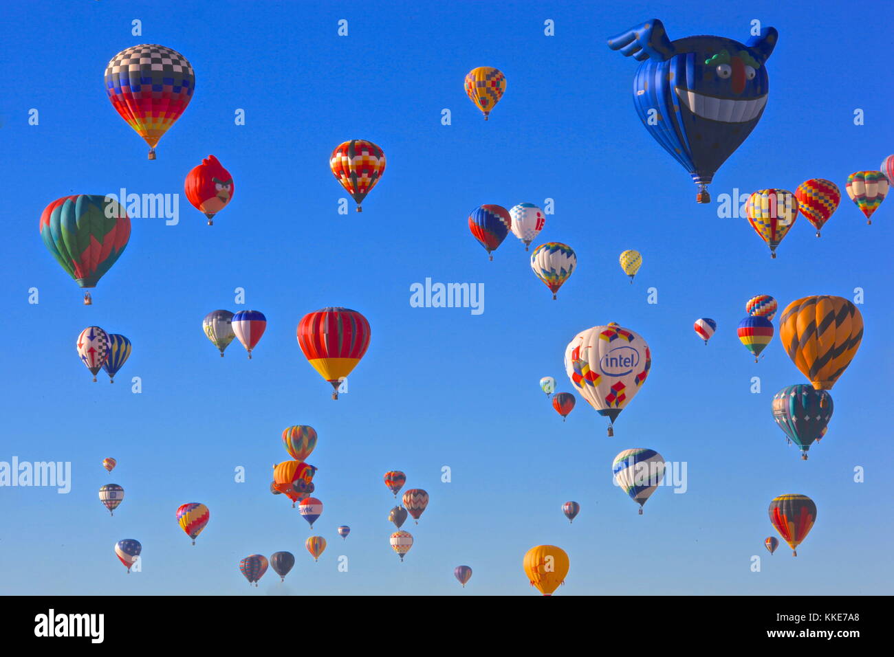 Albuquerque Hot Air Balloon Fiesta photo print fills the New Mexico sky with hundreds of colorful hot air balloons.