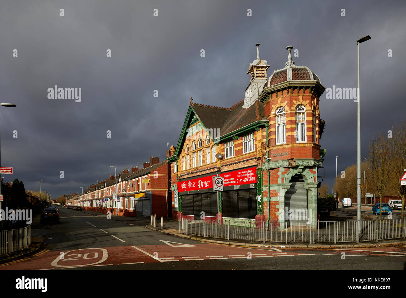 Old Co-op building at Cromwell Roundabout Salford, Gtr Manchester, Stock Photo