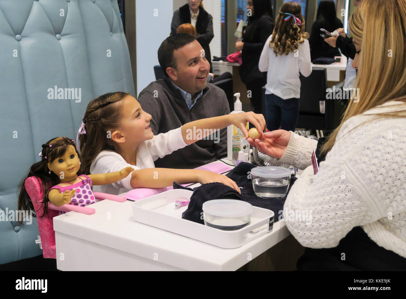 american girl doll salon center