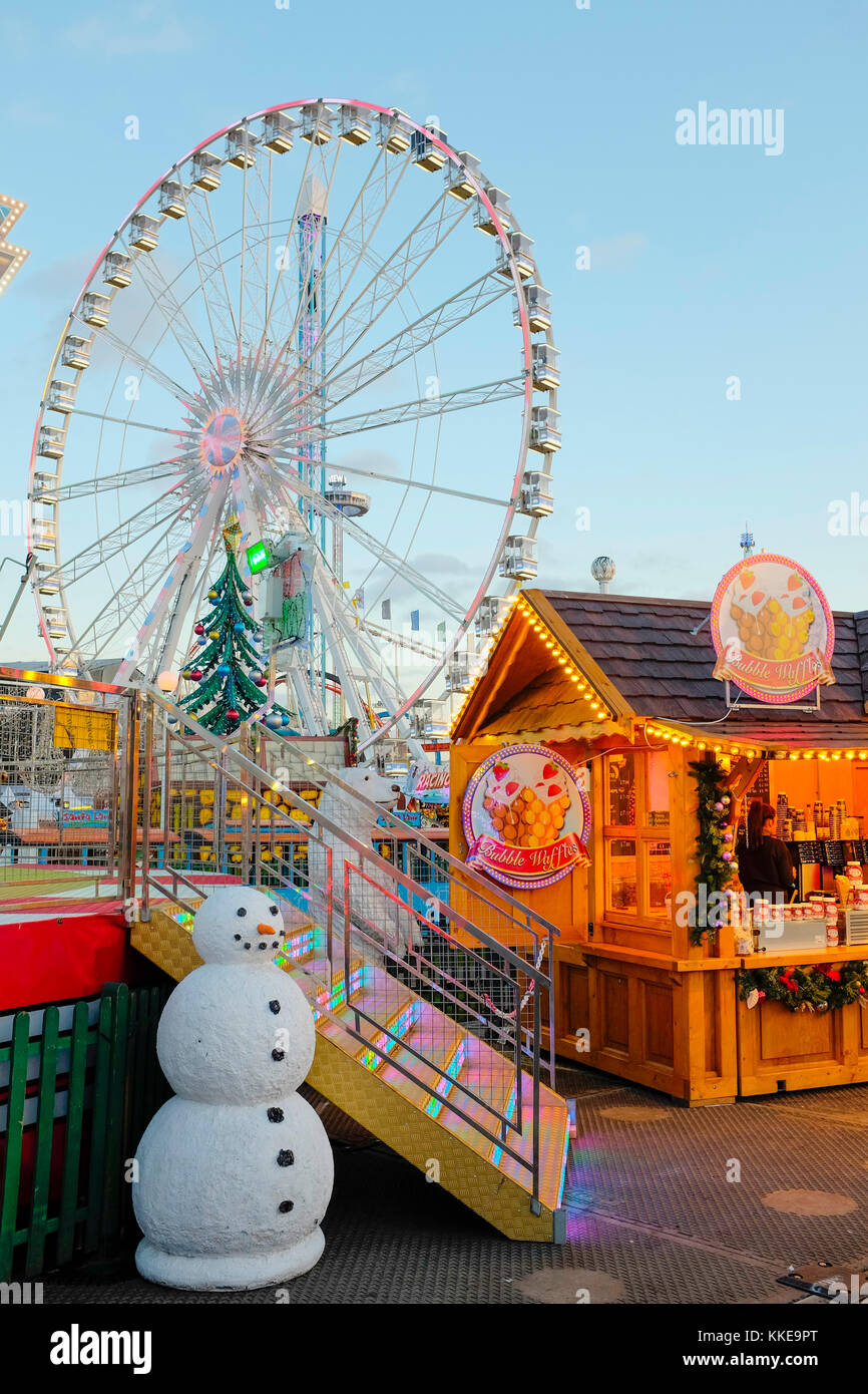 Crowds flock to Hyde Park's Winter Wonderland attraction, London, United Kingdom Stock Photo