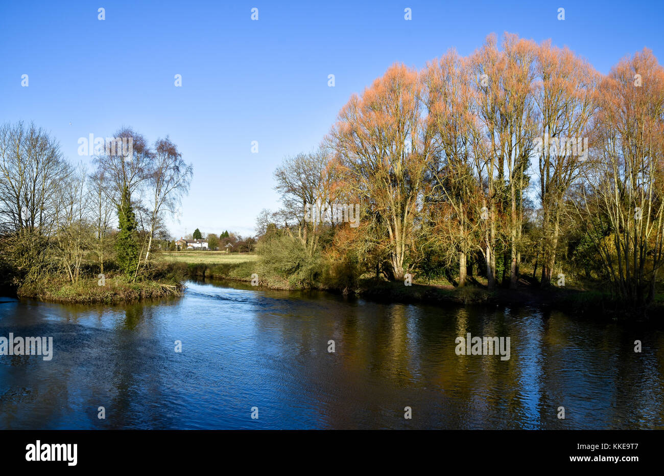 River Trent at the confluence of River Trent and River Sow at Great