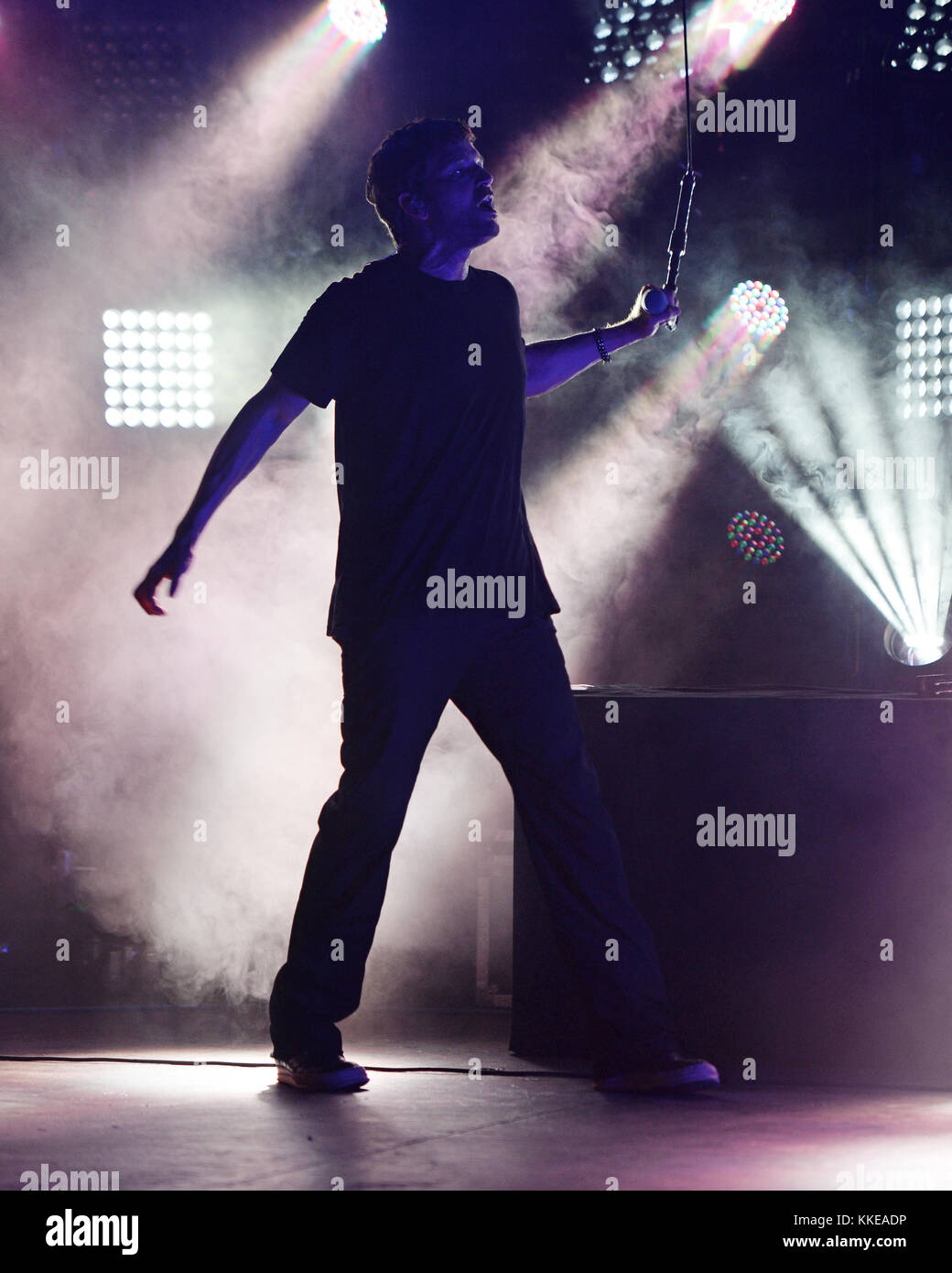 MIAMI FL JUNE 06 Stephan Jenkins of Third Eye Blind performs at Bayfront Park Amphitheater on