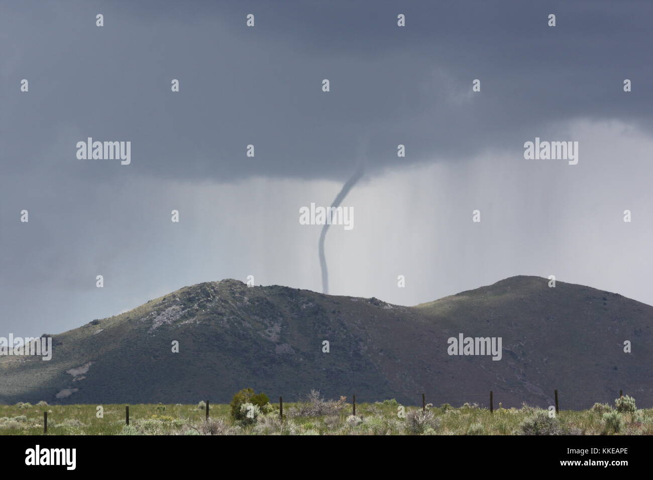 Tornado touchdown Stock Photo