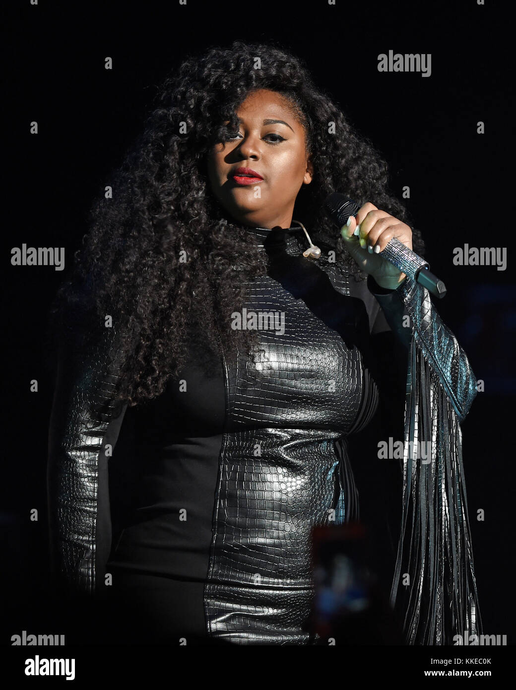 MIAMI BEACH, FL APRIL 14 Jazmine Sullivan performs at Fillmore Miami