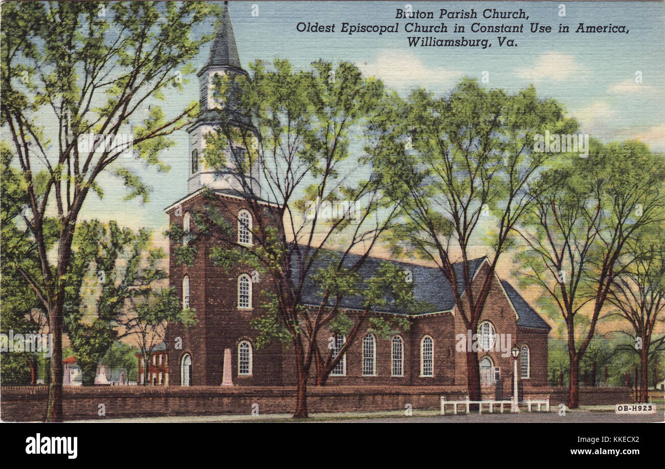 Bruton Parish Postcard Stock Photo
