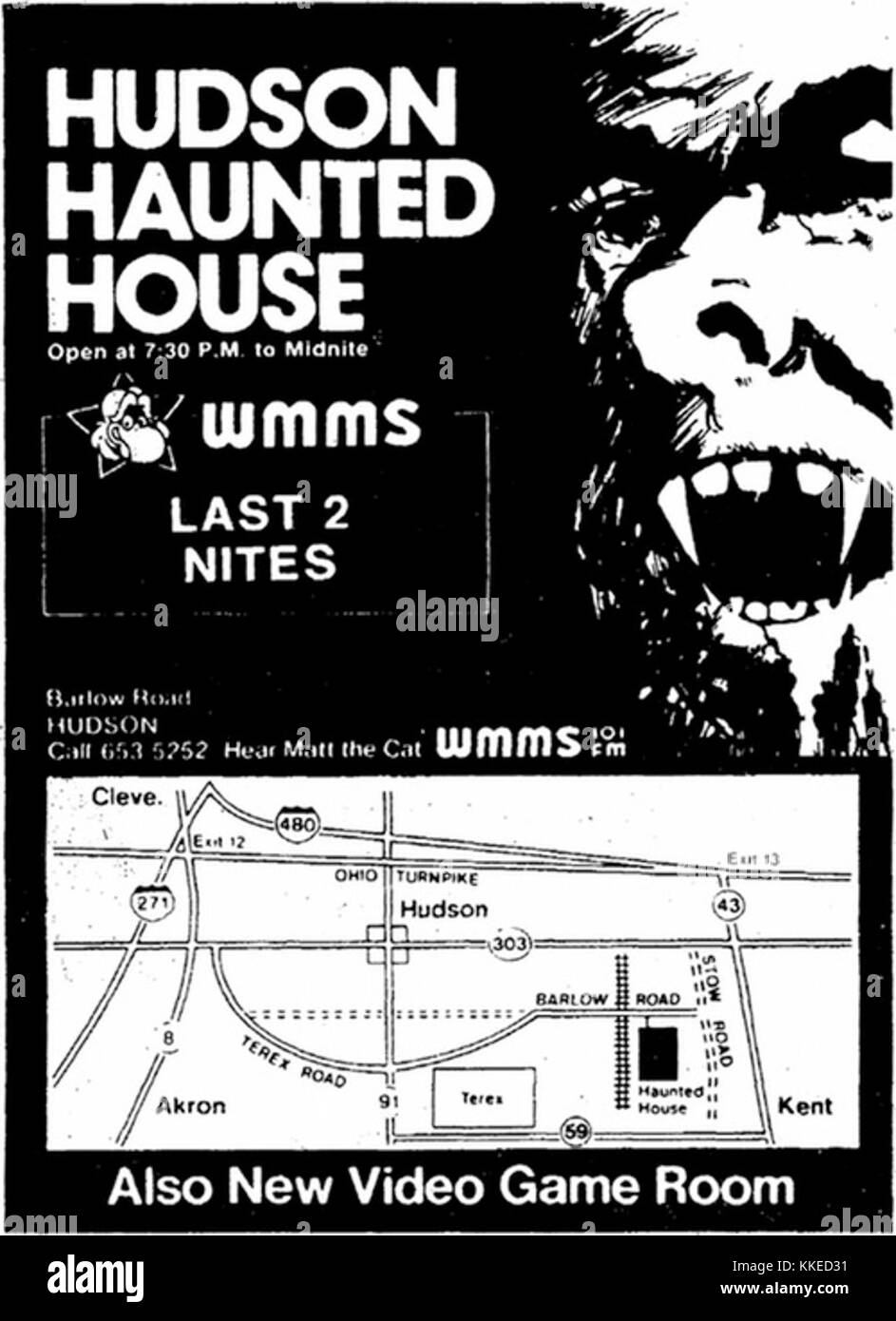 Hudson Haunted House 1981 print ad Stock Photo Alamy