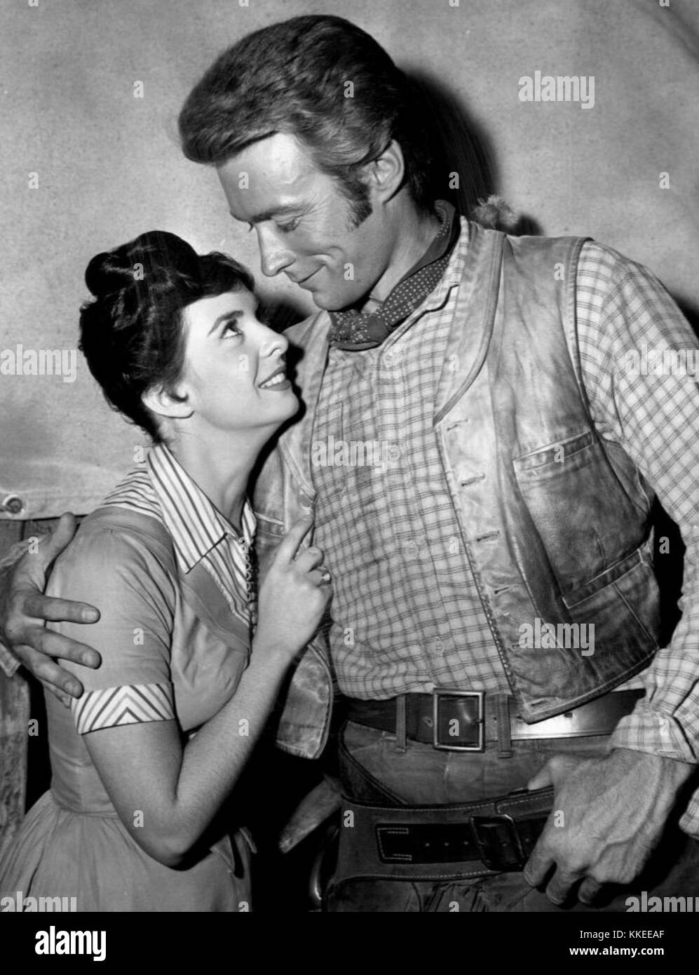 Margaret O'Brien Clint Eastwood Rawhide 1959 Stock Photo Alamy