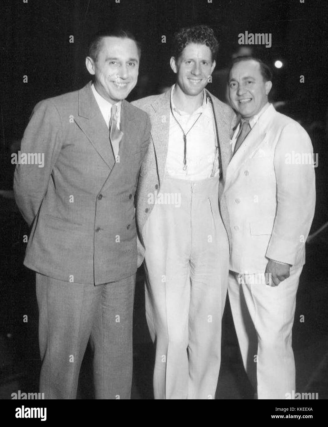 Olsen and Johnson Rudy Vallee Fleischmann Yeast Hour 1932 Stock Photo