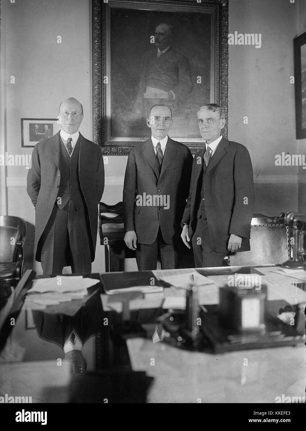 T.L. Oddie, Wm. M. Jardine and Arthur Cappe Stock Photo