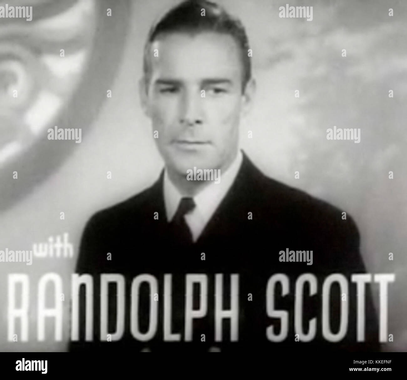 Randolph Scott in Follow the Fleet trailer Stock Photo Alamy