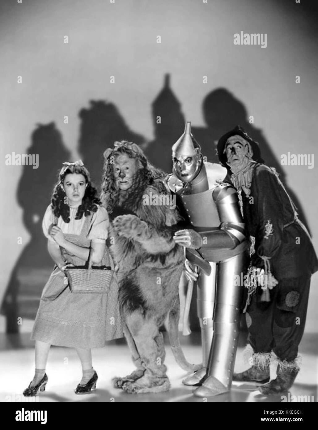 The Wizard of Oz Garland Lahr Haley Bolger 1939 Stock Photo