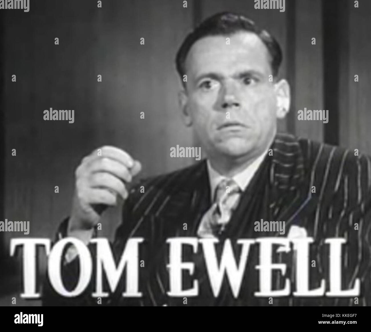 Tom Ewell in Adams Rib trailer Stock Photo