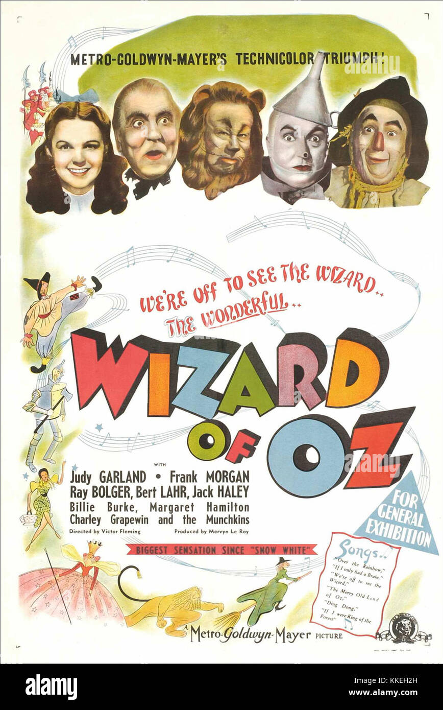 Wizard of oz movie poster Stock Photo