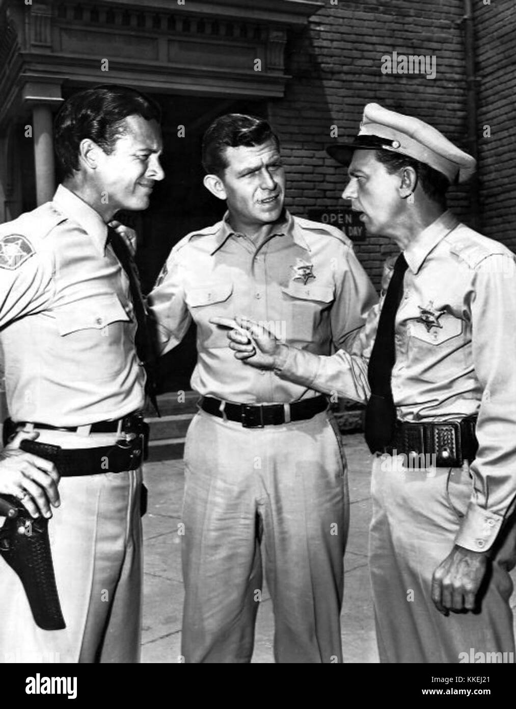 Andy Griffith Don Knotts Mark Miller Andy Griffith Show 1961 Stock