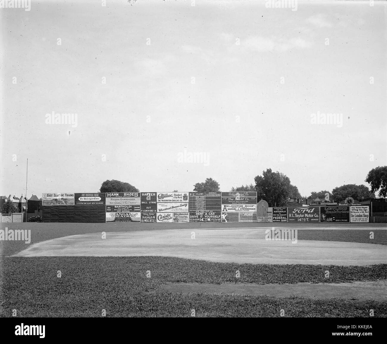 Griffith Stadium right field wall Stock Photo