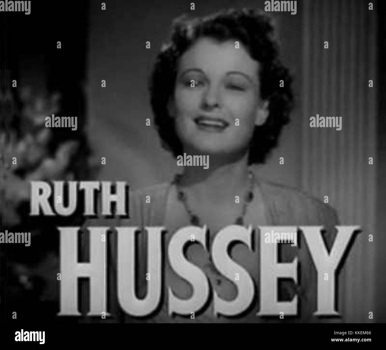 Ruth Hussey in Flight Command trailer Stock Photo