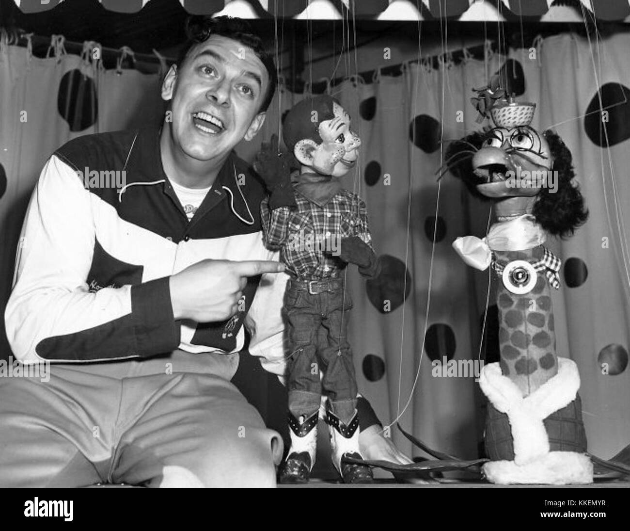 Buffalo Bob and Howdy Doody are featured in this circa 1949 image ...