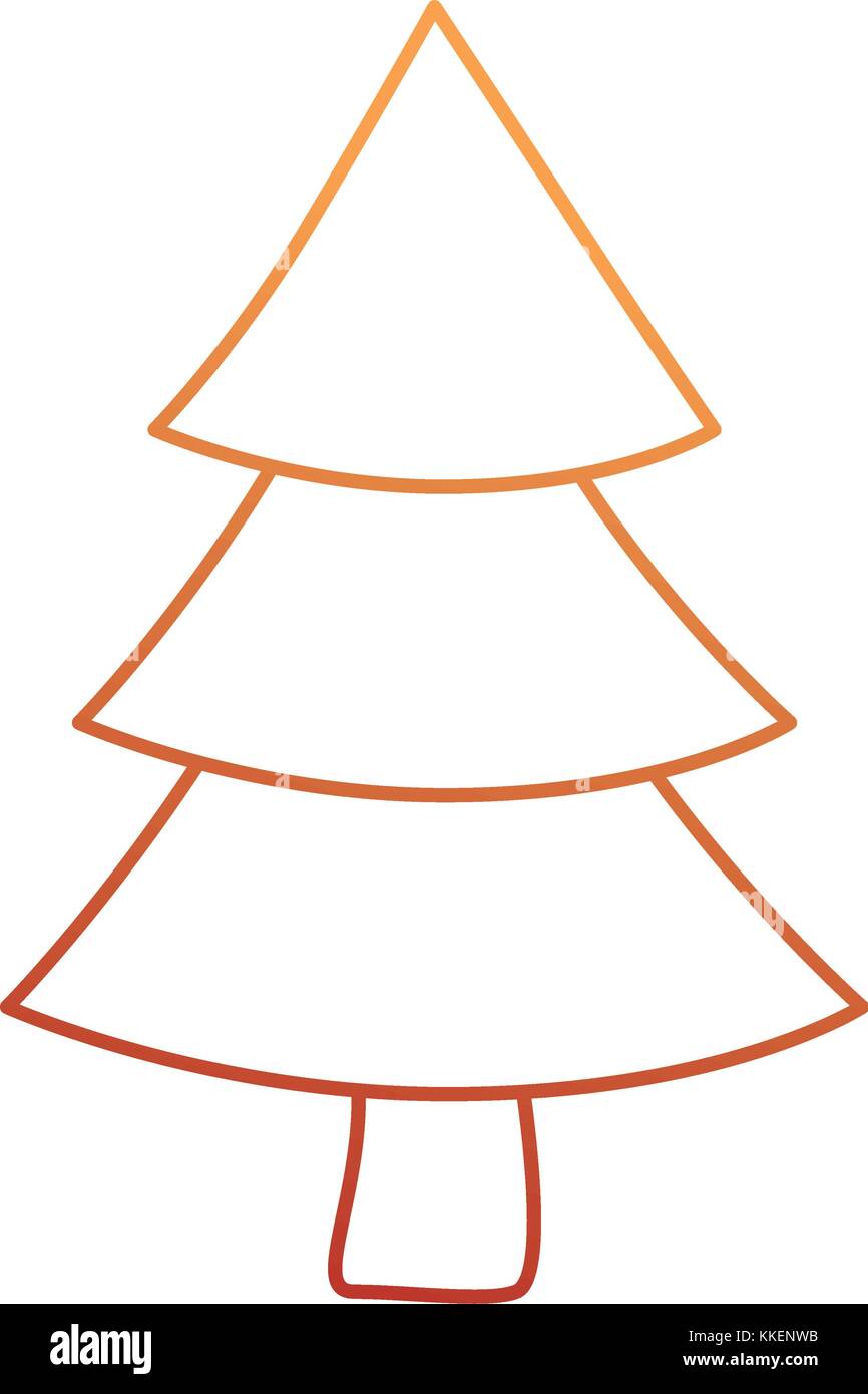 christmas tree isolated icon vector illustration design Stock Vector ...