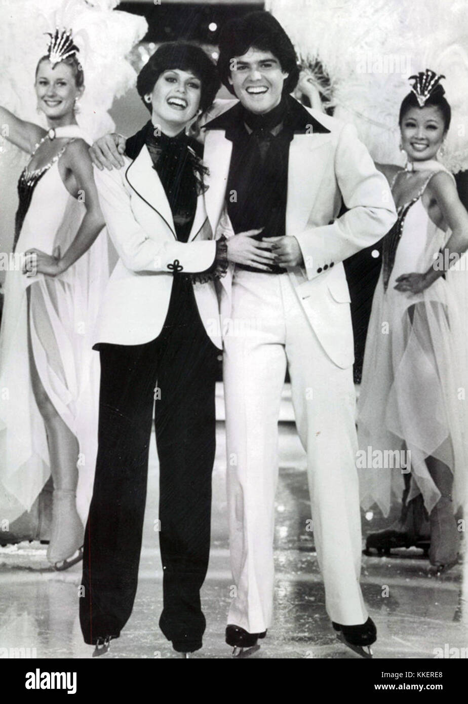 Donny and Marie Osmond Donny and Marie Show 1977 Stock Photo