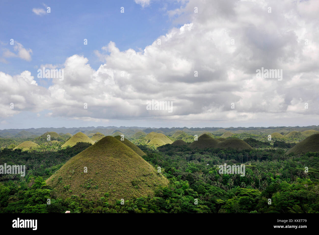 Philippines, Bohol Chocolate hills Stock Photo