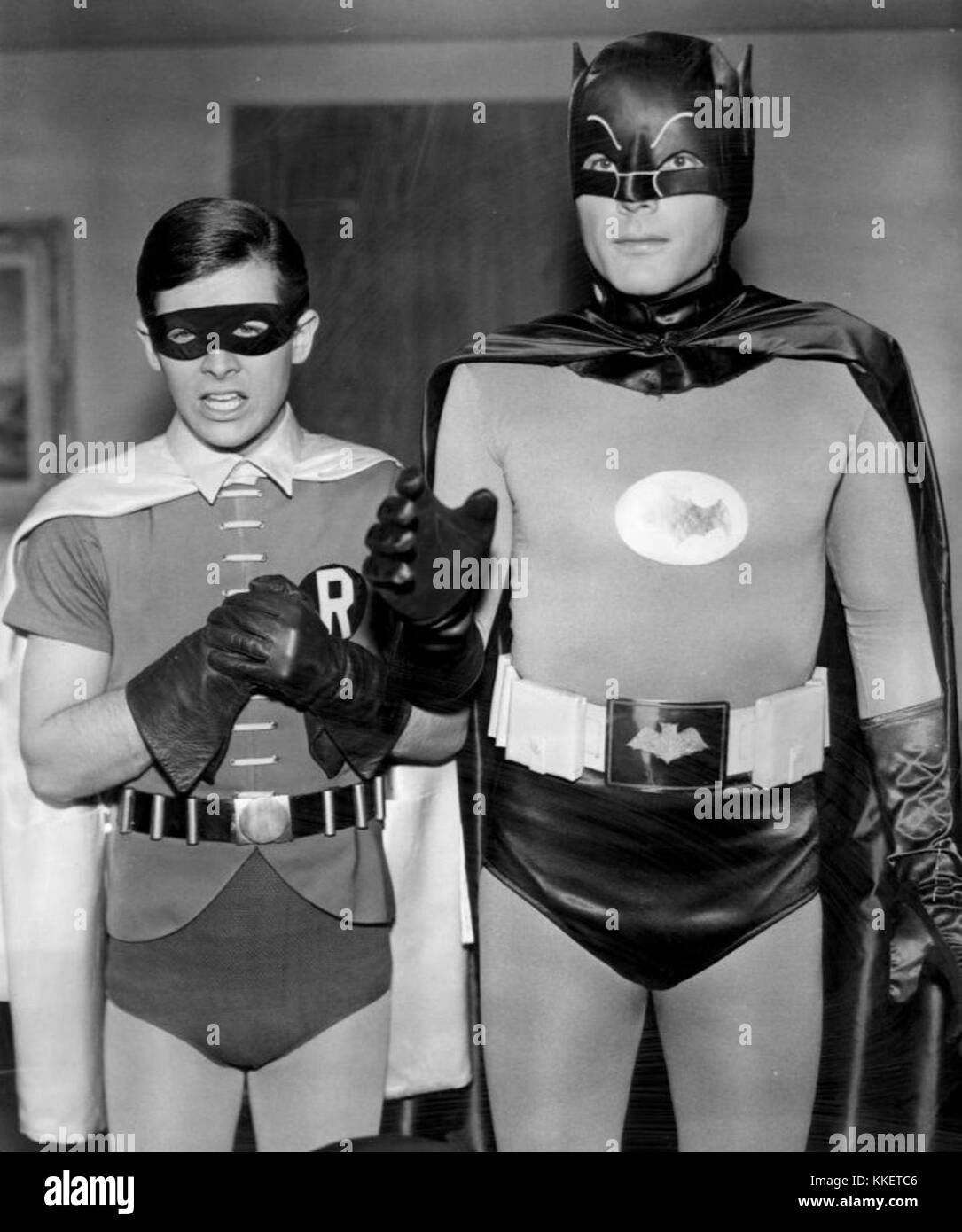 Batman and Robin (1966) is a classic American television series featuring the iconic superhero duo. The show gained popularity for its campy style and colorful depiction of Gotham City and its villains. Stock Photo
