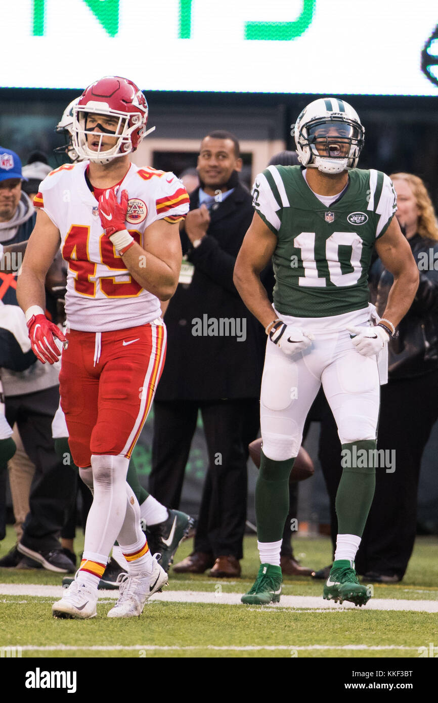 East Rutherford, New Jersey, USA. 3rd Dec, 2017. New York Jets wide