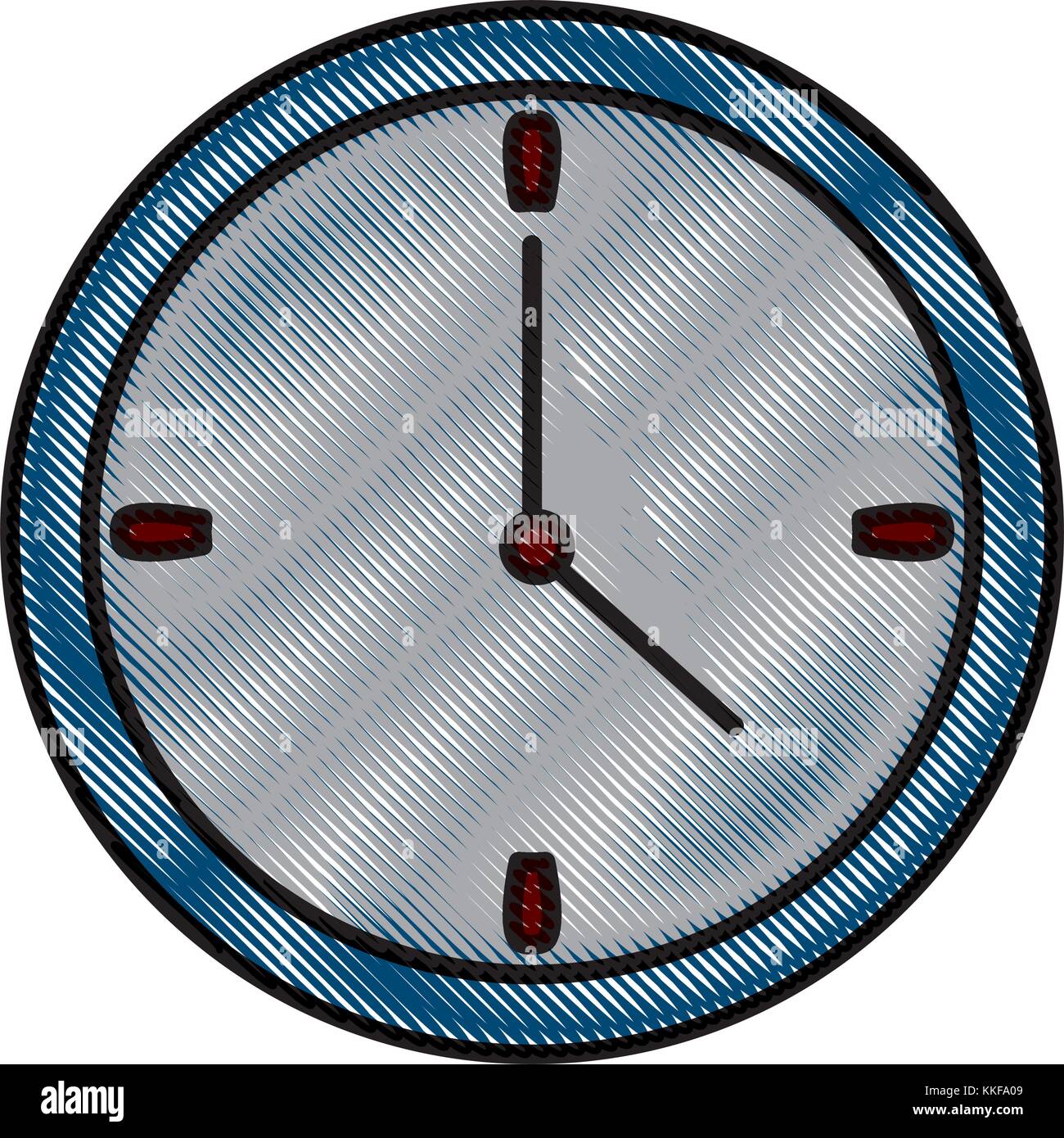 Wall clock isolated Stock Vector Image & Art - Alamy