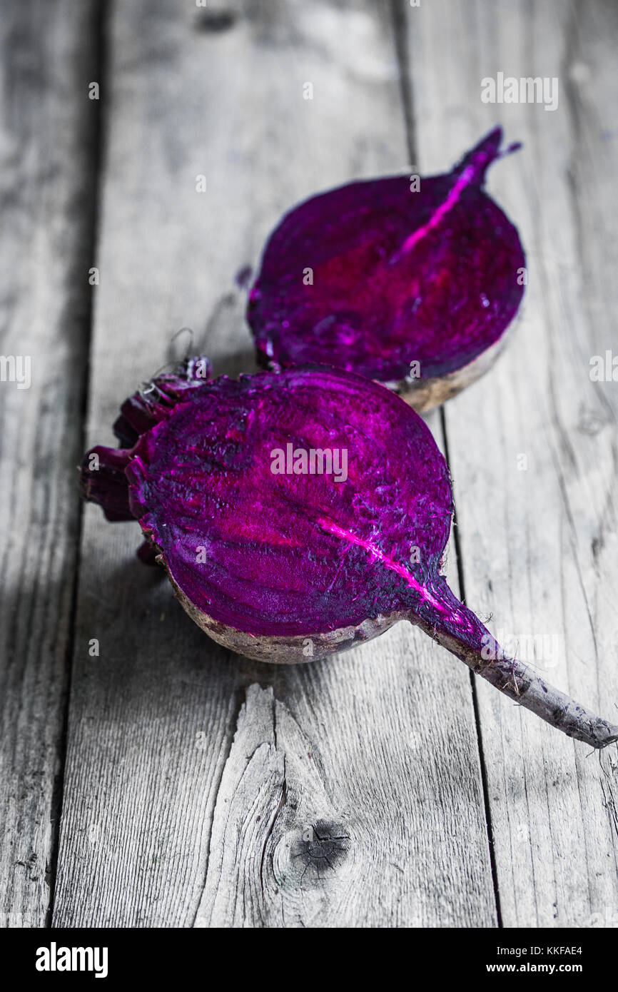 Beetroot on wooden background Stock Photo