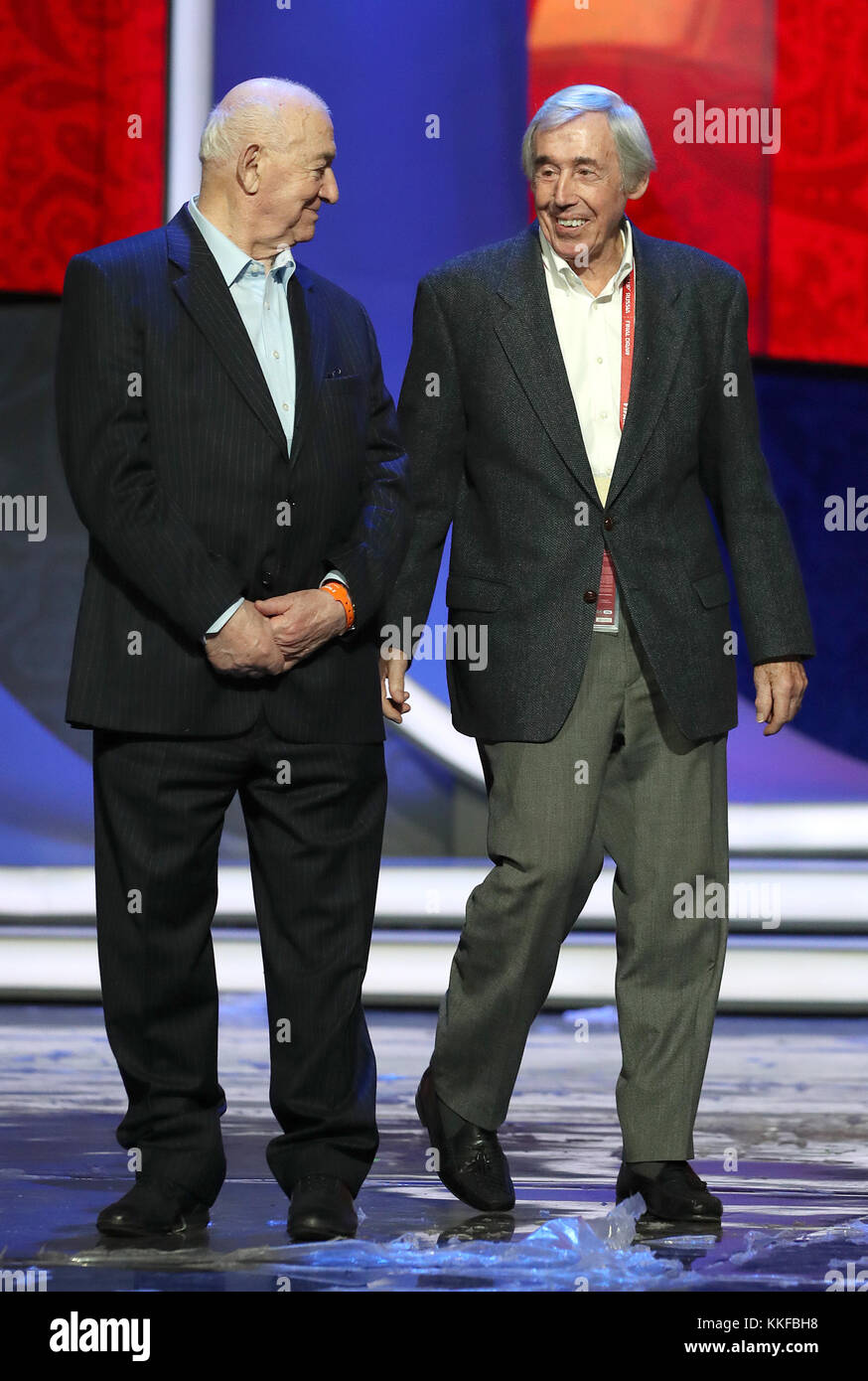 World Cup 2018 draw ambassadors Nikita Simonyan (left) and Gordan Stock  Photo - Alamy