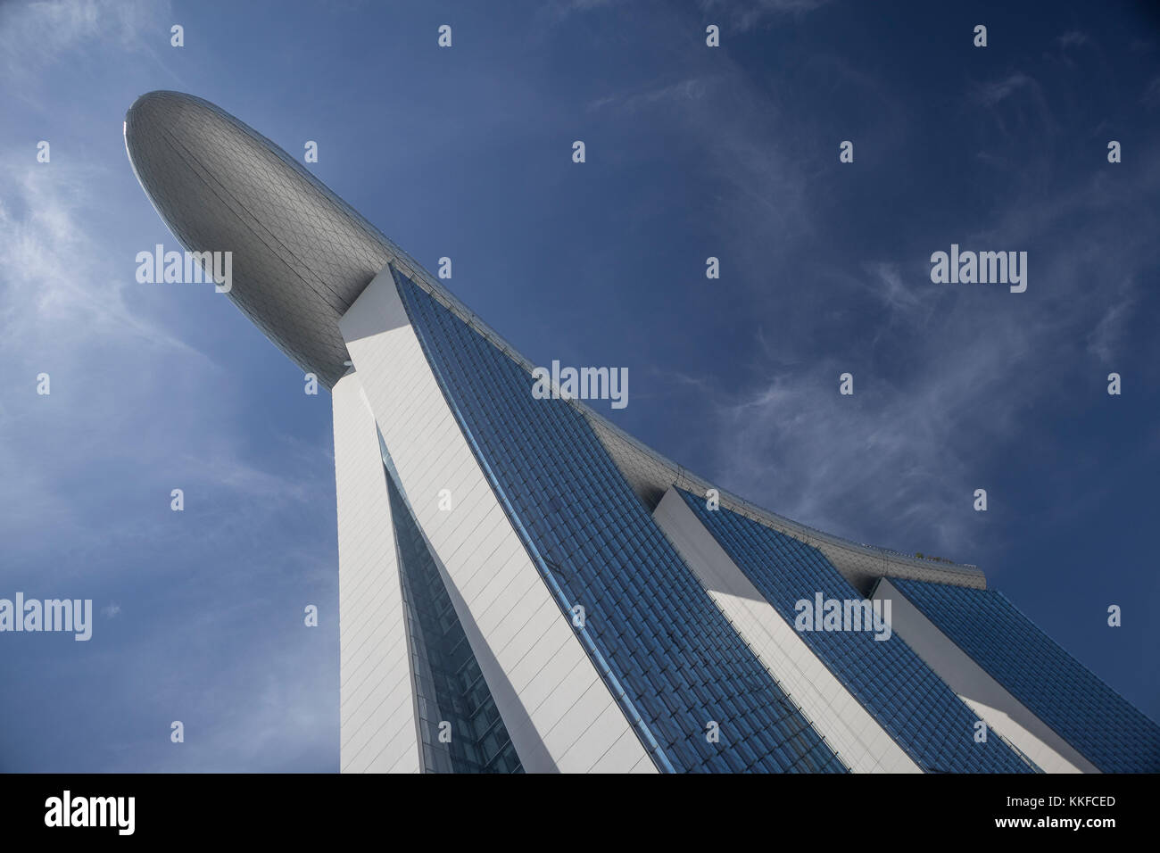 The Singapore Flyer, in Singapore photographed from ground level Stock Photo