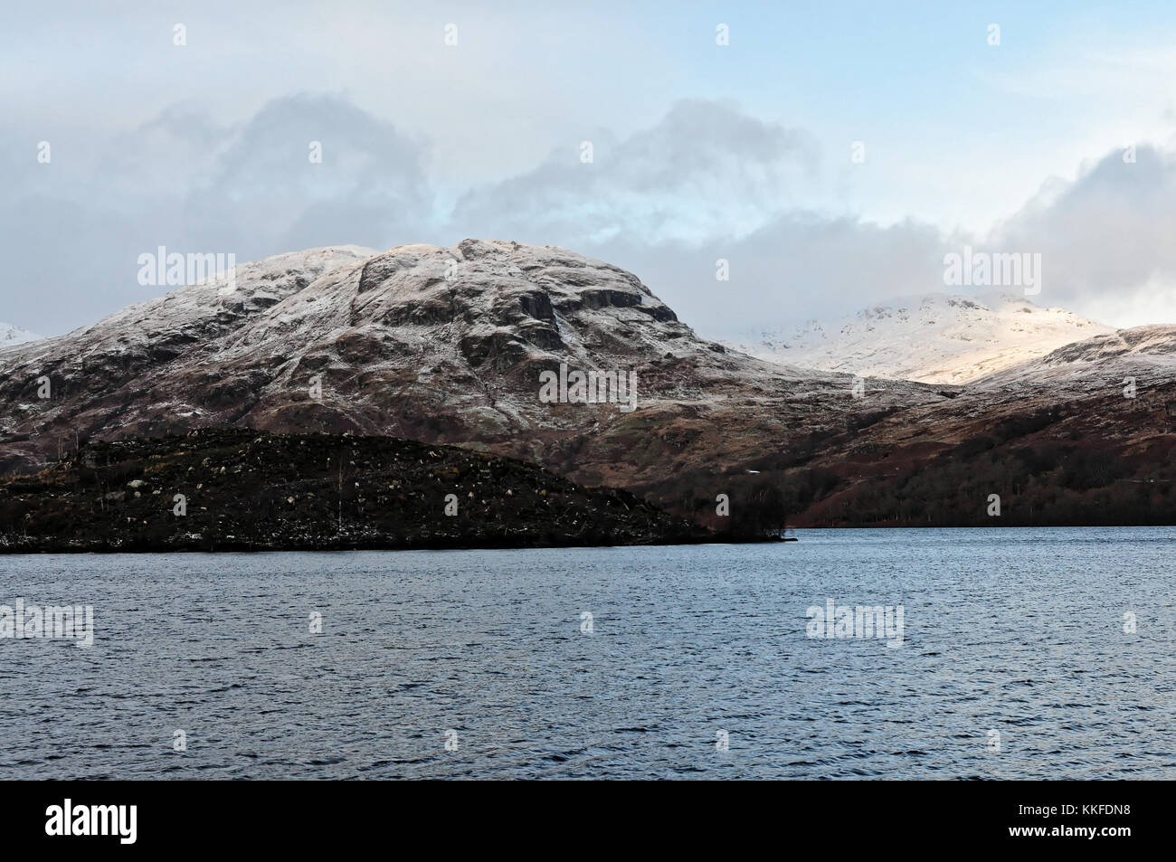 Winter at Loch Katrine, The Trossachs, Scotland, United Kingdom Stock Photo