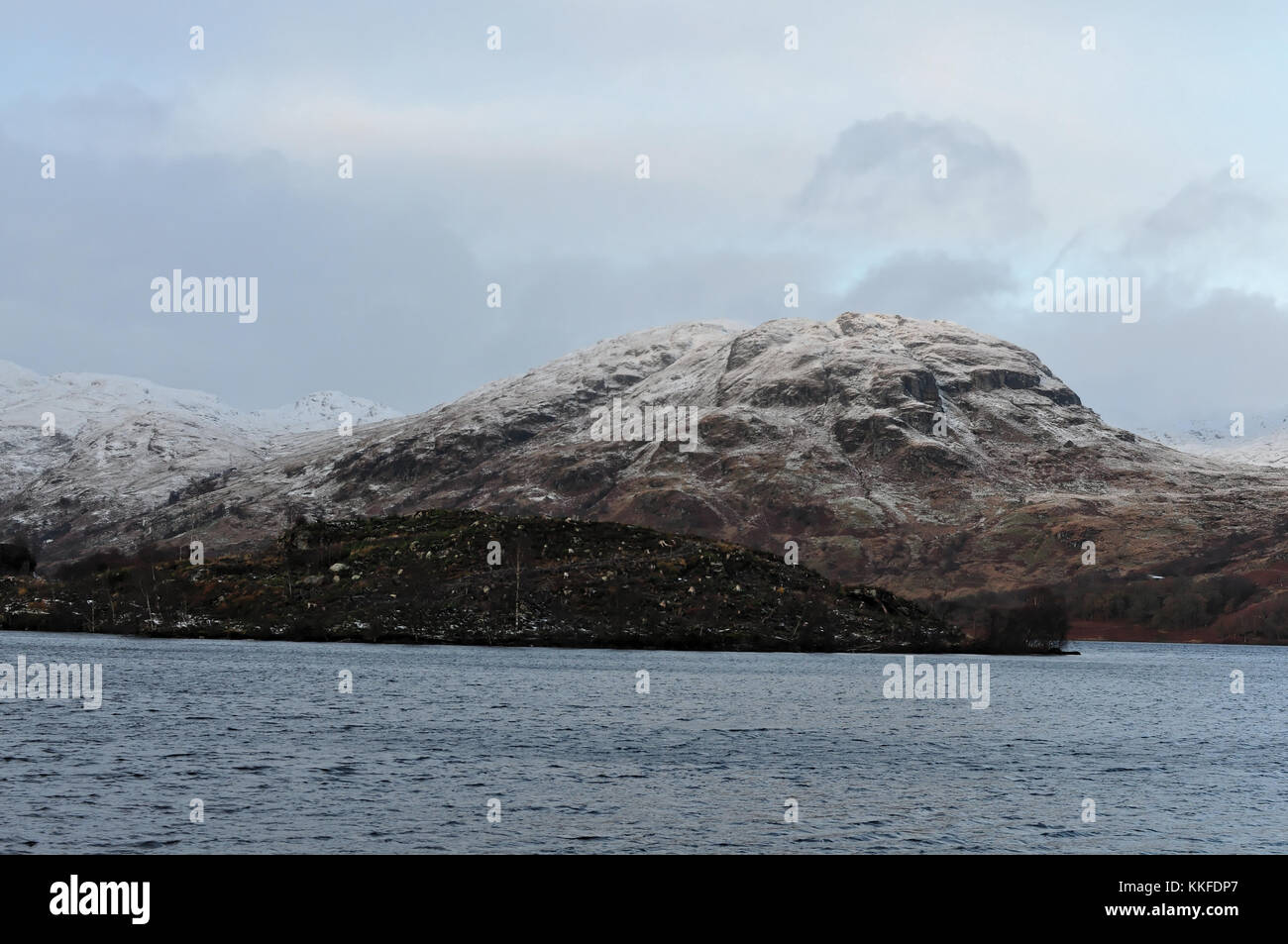 Winter at Loch Katrine, The Trossachs, Scotland, United Kingdom Stock Photo